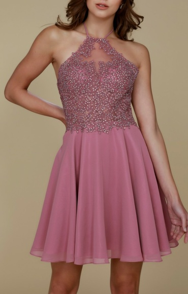 Short formal prom homecoming party dress - Picture 1 of 6